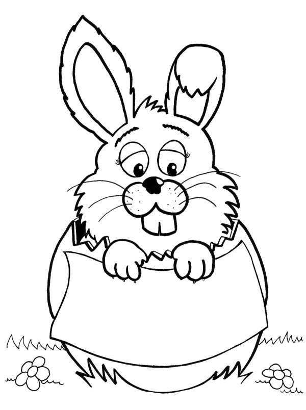 Fun Bunny Coloring Page