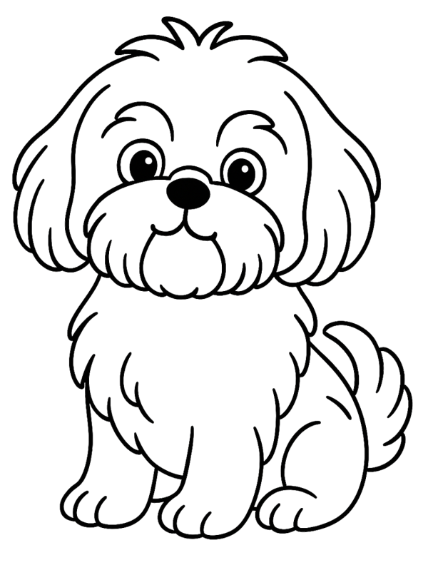 Puppy Coloring Page