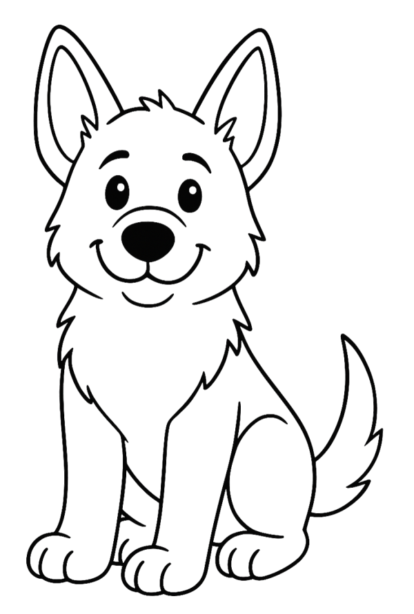 Puppy Coloring Page