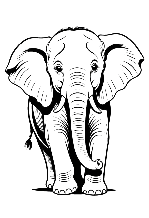 Elephant Coloring Pages
