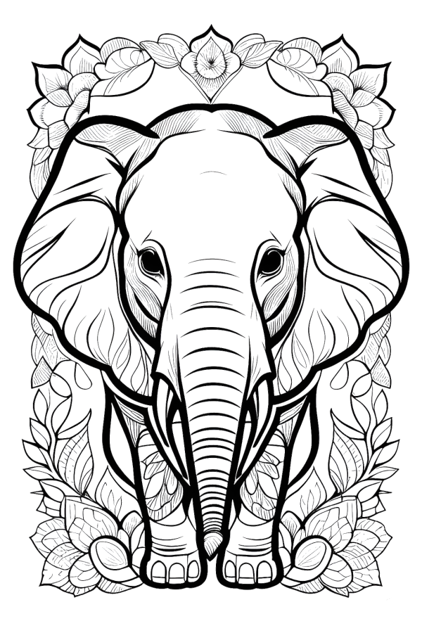 Elephant Coloring Page