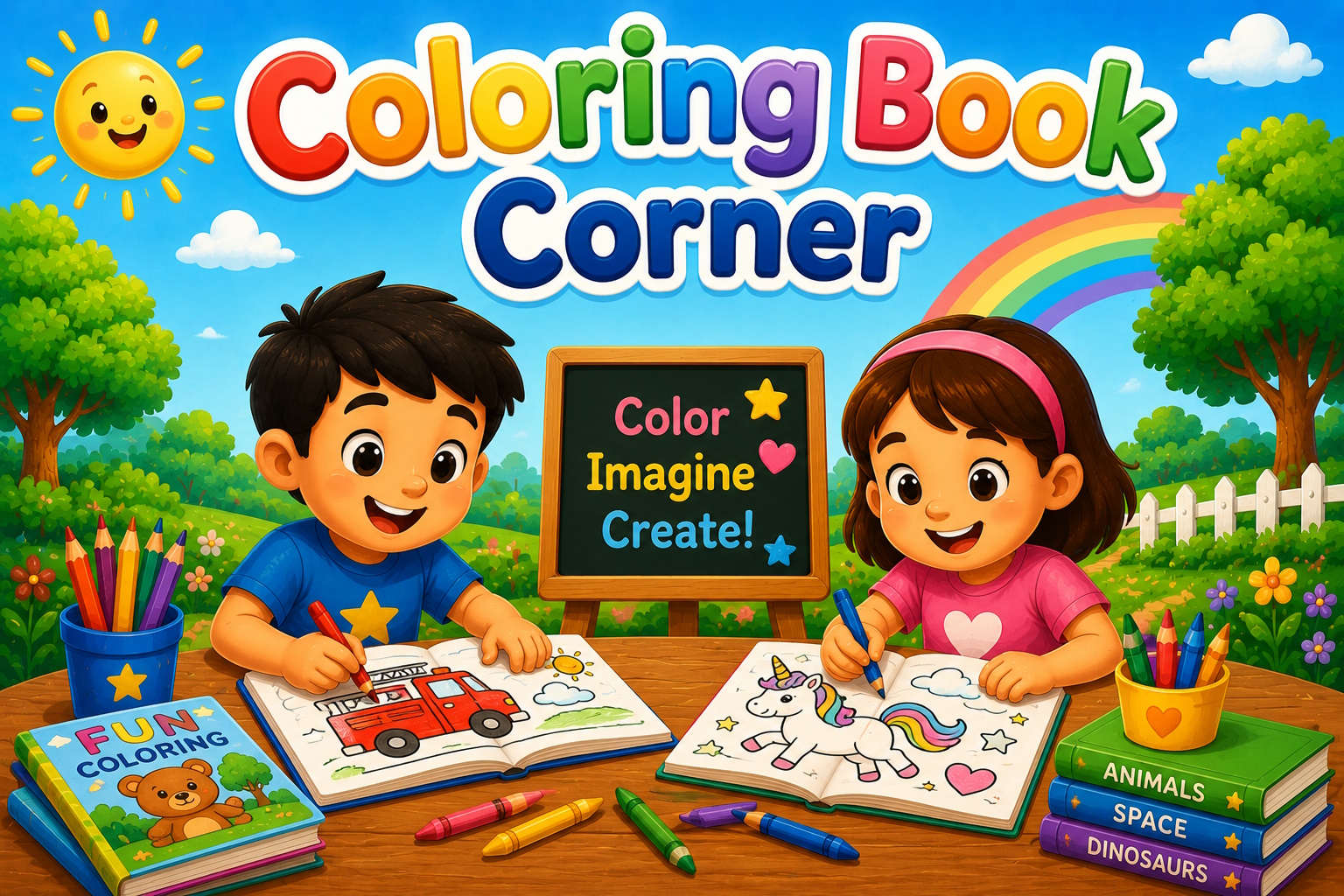 Family Fun Coloring Game